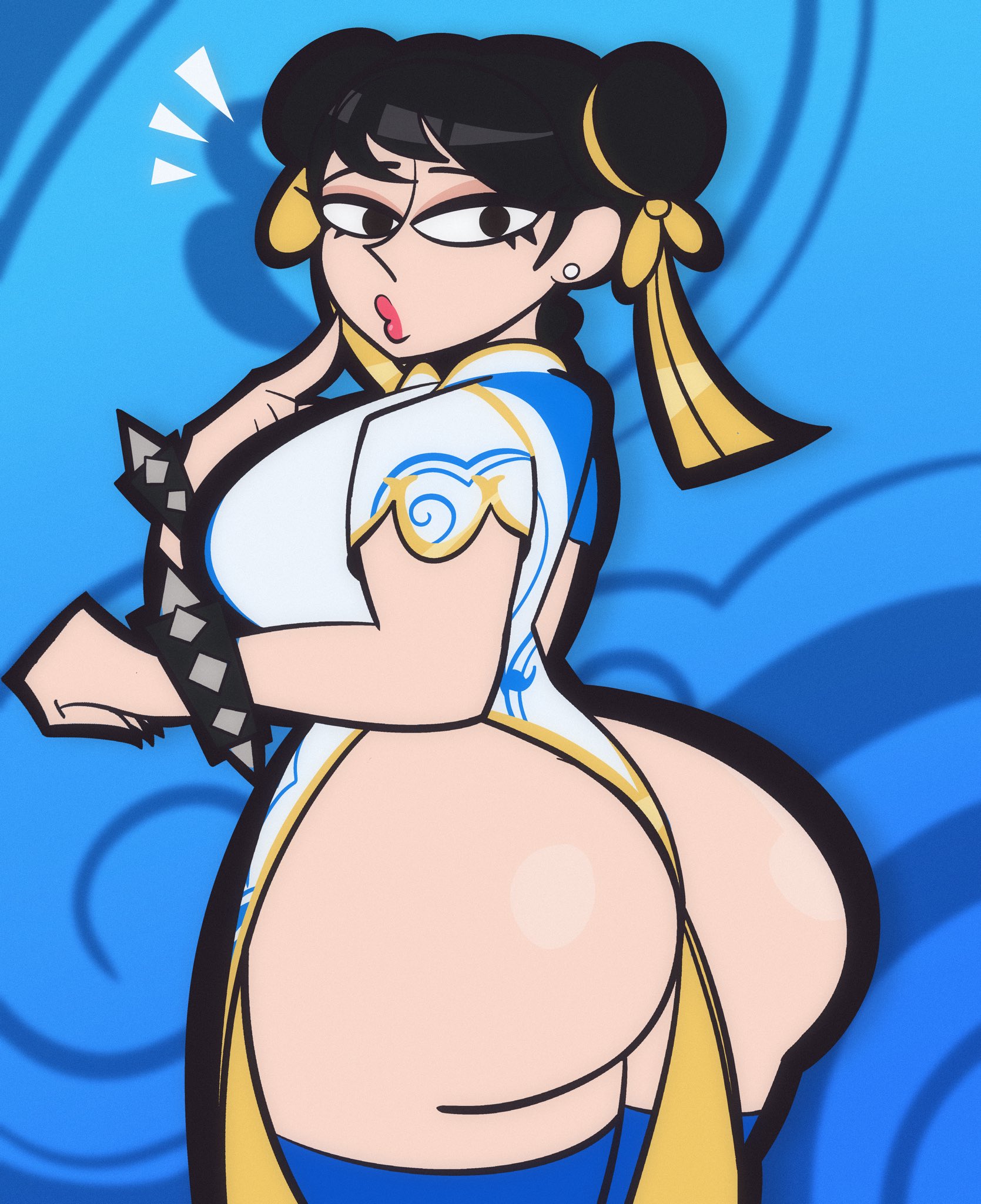 1girls, absurd res, absurd resolution, ass, ass focus, big ass, big breasts, big butt, black eyes, black hair, bracelet, bracelets, breasts, bubble ass, bubble butt, busty, capcom, chinese clothes, chun-li, chun-li (cosplay), chun-li (street fighter 6), cosplay, curvaceous, curvy, curvy female, curvy figure, double bun, earring, earrings, eyelashes, eyeshadow, fat ass, female, female focus, female only, finger on cheek, glistening, glistening ass, glistening body, glistening butt, hair bun, hair buns, hair ribbon, hi res, high resolution, highres, huge ass, huge butt, large ass, large breasts, light skin, light-skinned female, long eyelashes, real person, samphelt, shiny, shiny ass, shiny butt, shiny skin, sideboob, solo, solo female, solo focus, spiked bracelet, street fighter, street fighter 6, tagme, thick thighs, thighhighs, thighs, tubularparu, twin buns, voluptuous, voluptuous female