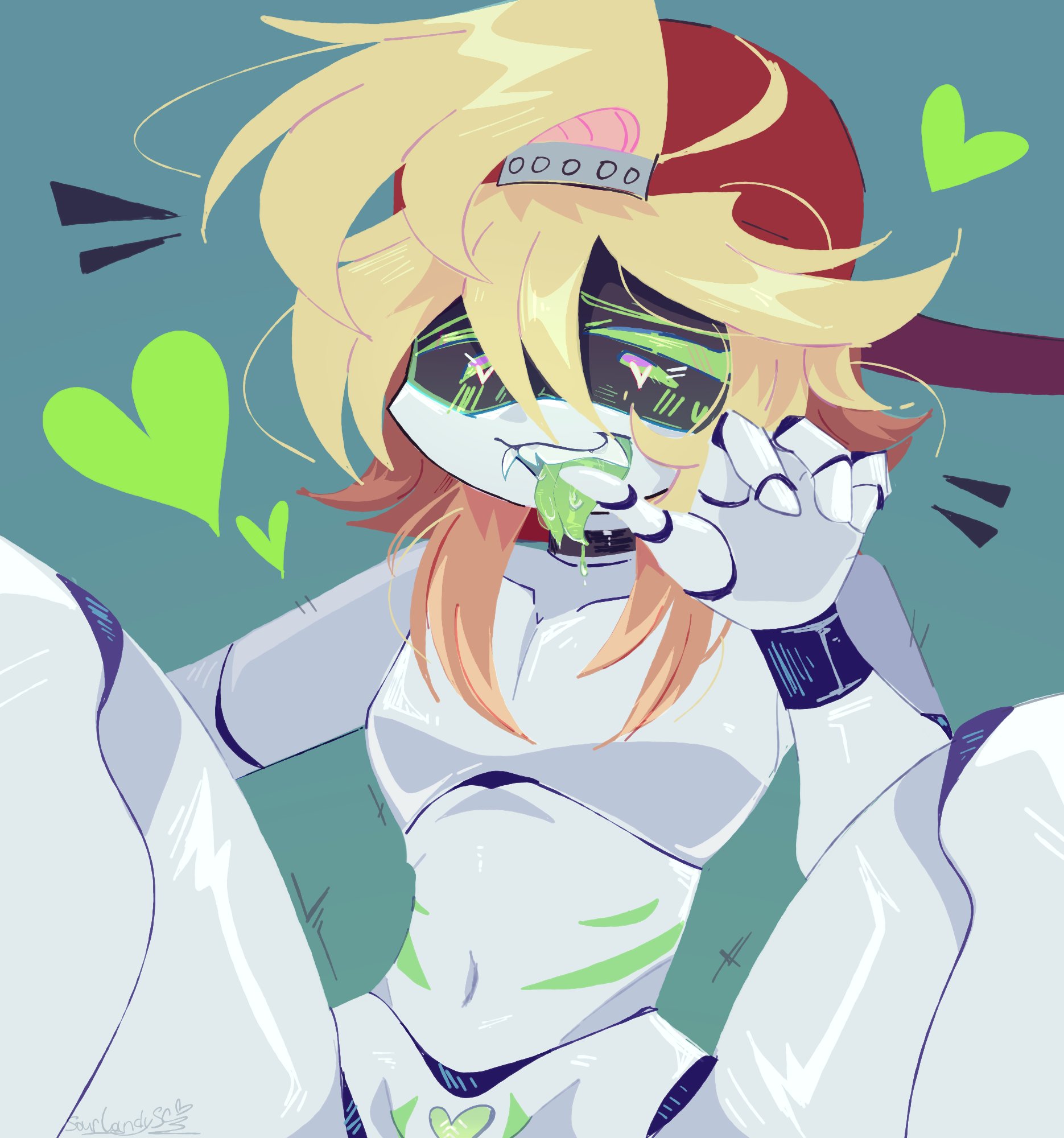 1boy, curvy male, cute, digital eyes, drool, femboy, femboy only, forked tongue, girly, glitch productions, heart-shaped pupils, i want him to sit on my face while i eat him out, implied sex, legs apart, male, male only, murder drones, robot, robot boy, robot femboy, robot humanoid, rule 63, sourcandysc, thad (murder drones), tounge out, visor, white body, worker drone
