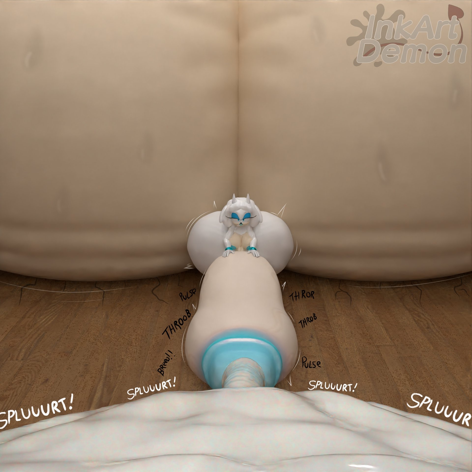3d, anthro, balls bigger than body, balls bigger than building, balls bigger than head, balls bigger than torso, balls expansion, balls growth, balls growth (enlargement), breasts, chloe (inkartistdemon), cum, cumming, ejaculation, exaggerated anatomy, exaggerated proportions, excessive cum, excessive genital fluids, fetish, futanari, hands-free, handsfree ejaculation, hyper, hyper ass, hyper balls, hyper breasts, hyper butt, hyper cum, hyper genitalia, hyper testicles, inkartistdemon, oc, orgasm, oversized balls, penis, sega, sonic (series), sonic oc, sonic the hedgehog (series), throbbing balls, throbbing penis