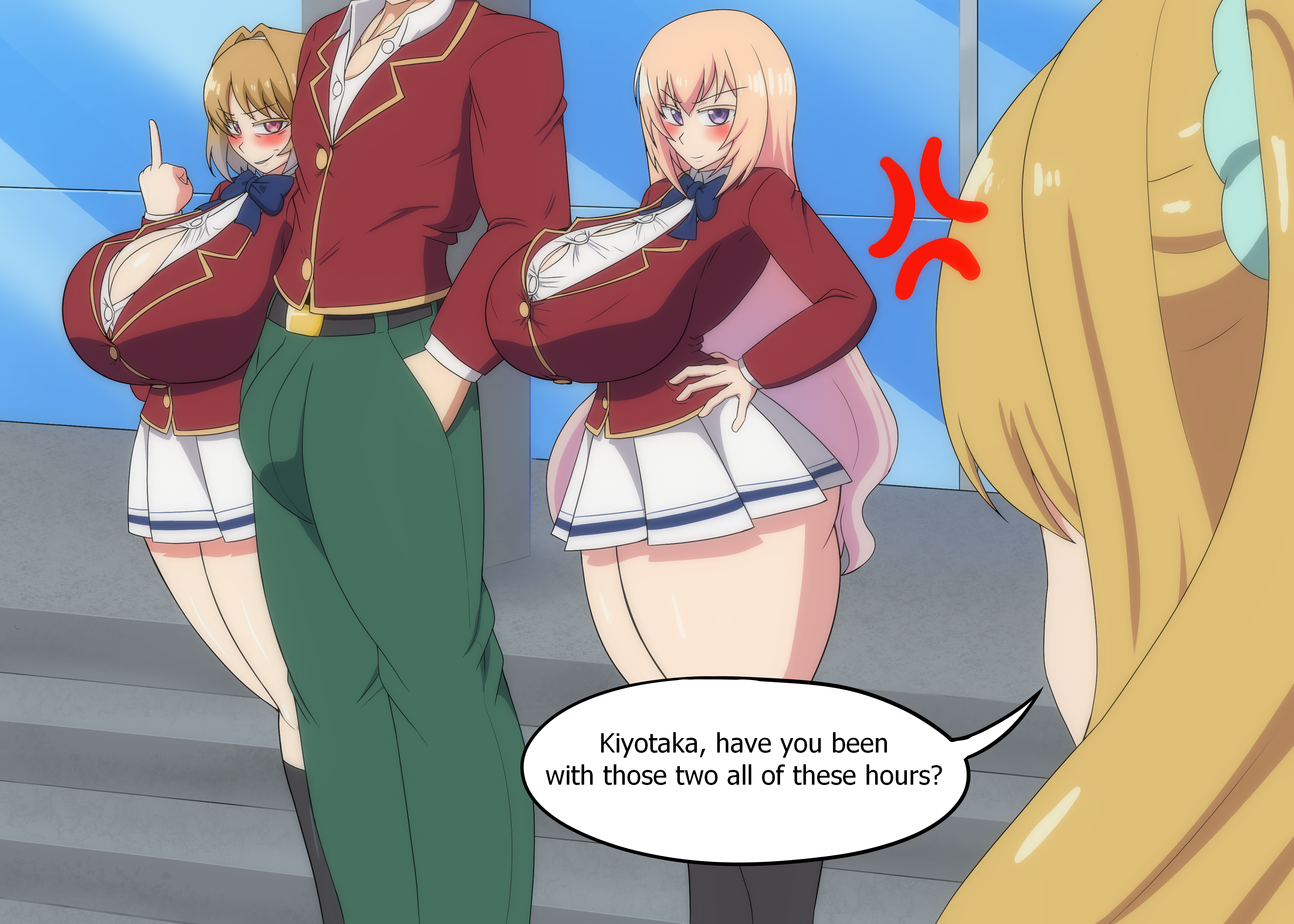 ayanokouji kiyotaka, big ass, big breasts, big butt, breasts, classroom of the elite, huge ass, huge breasts, hyper breasts, ichinose honami (cote), karuizawa kei, kushida kikyou, plumtro, youkoso jitsuryoku shijou shugi no kyoushitsu e