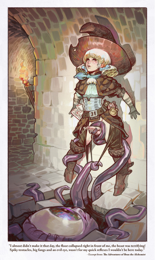 bandana, blonde hair, blush, boots, corset, crossdressing, cum, eyeball, femboy, freckles, girly, hankerchief, hat, high heel boots, male, male focus, male only, monster on male, pants, pants pull, penis, sabudenego, tentacle monster, tentacle on male, tentacle rape, torn clothes