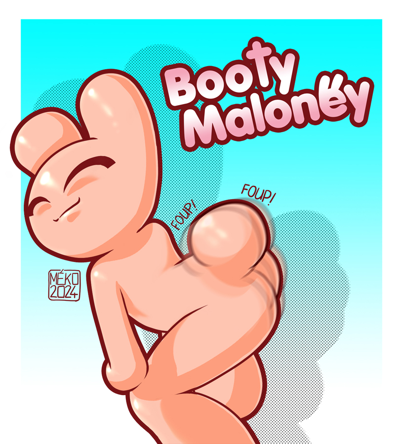 anthro ass ass big_ass bunny_maloney bunny_maloney_(character) bunny_maloney_meko english english_text furry gay gyatt male male_only official_art rabbit rabbit_boy rabbit_ears rabbit_tail tagme tail twerk twerking twerking_position yaoi