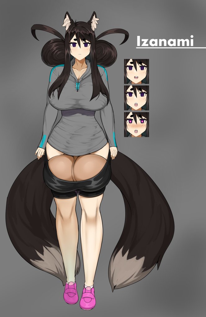 1futa, animal ears, balls, balls bulge, balls in panties, balls outline, balls under clothes, ballsack, breasts, cameltail, clothed, clothing, curvy, erection, erection under clothes, erection under skirt, exposed balls, female, fluffy tail, fox girl, full body, futa only, futanari, gaikiken, huge balls, huge breasts, huge penis, humanoid, humanoid penis, hyper, hyper balls, intersex, kemonomimi, mostly clothed, original character, oversized balls, panties, panty bulge, penis, penis bulge, penis outline, penis under clothes, penis under skirt, scrotal raphe, scrotum, skirt, solo, standing, tenting, testicles