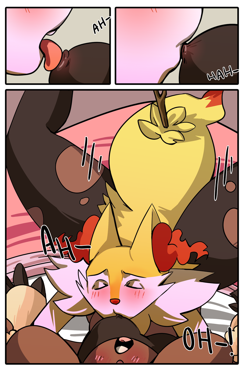 anthro blush braixen breasts comic comic_page duo female female_penetrated hi_res keluturtle kingbriarturtle lopunny male male/female male_penetrating male_penetrating_female mega_evolution mega_lopunny nintendo nipples open_mouth penetration pokémon_(species) pokemon pokemon_(species) porn_studio sex simple_background video_games