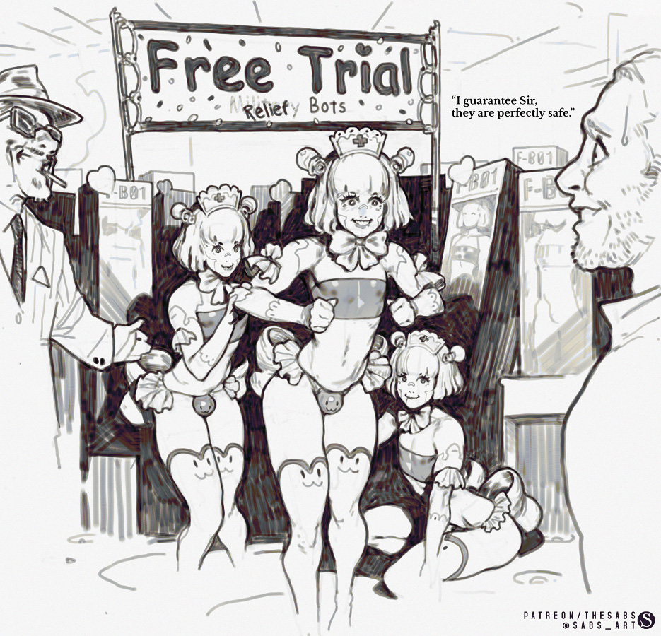 cigarette in mouth, fembots, femboy, femboys, for sale, mechanical, robots, sabudenego, trap, yaoi