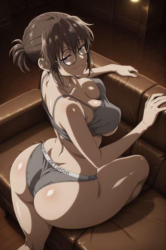 ai generated, ass focus, koinaart, seductive, seductive look, uguisu anko