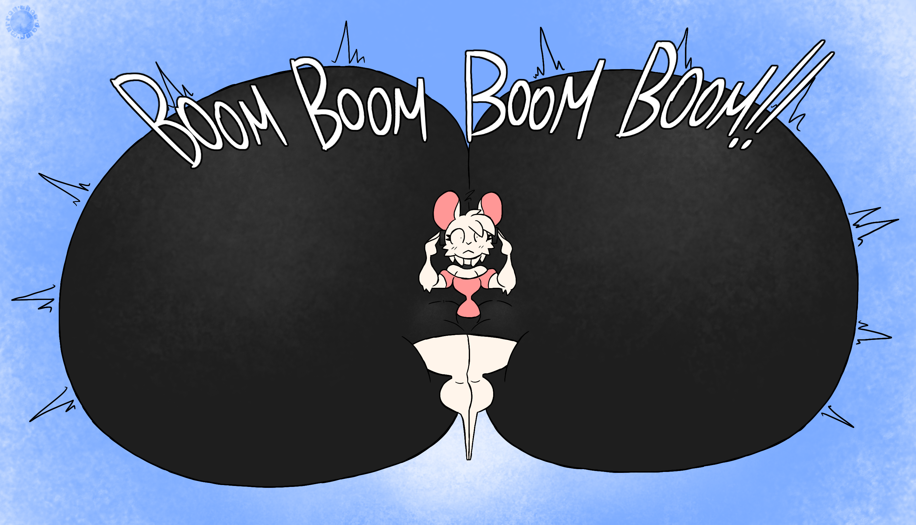 anthro, ass, ass bigger than head, ass expansion, big ass, colossal ass, enormous ass, femboy, feminine male, gigantic ass, huge ass, hyper, hyper ass, large ass, male, massive ass, murontis2001, rat, reggie (whygena), rodent, rodent humanoid, surprised, thatdawgmurray, thick thighs, twink, wide hips