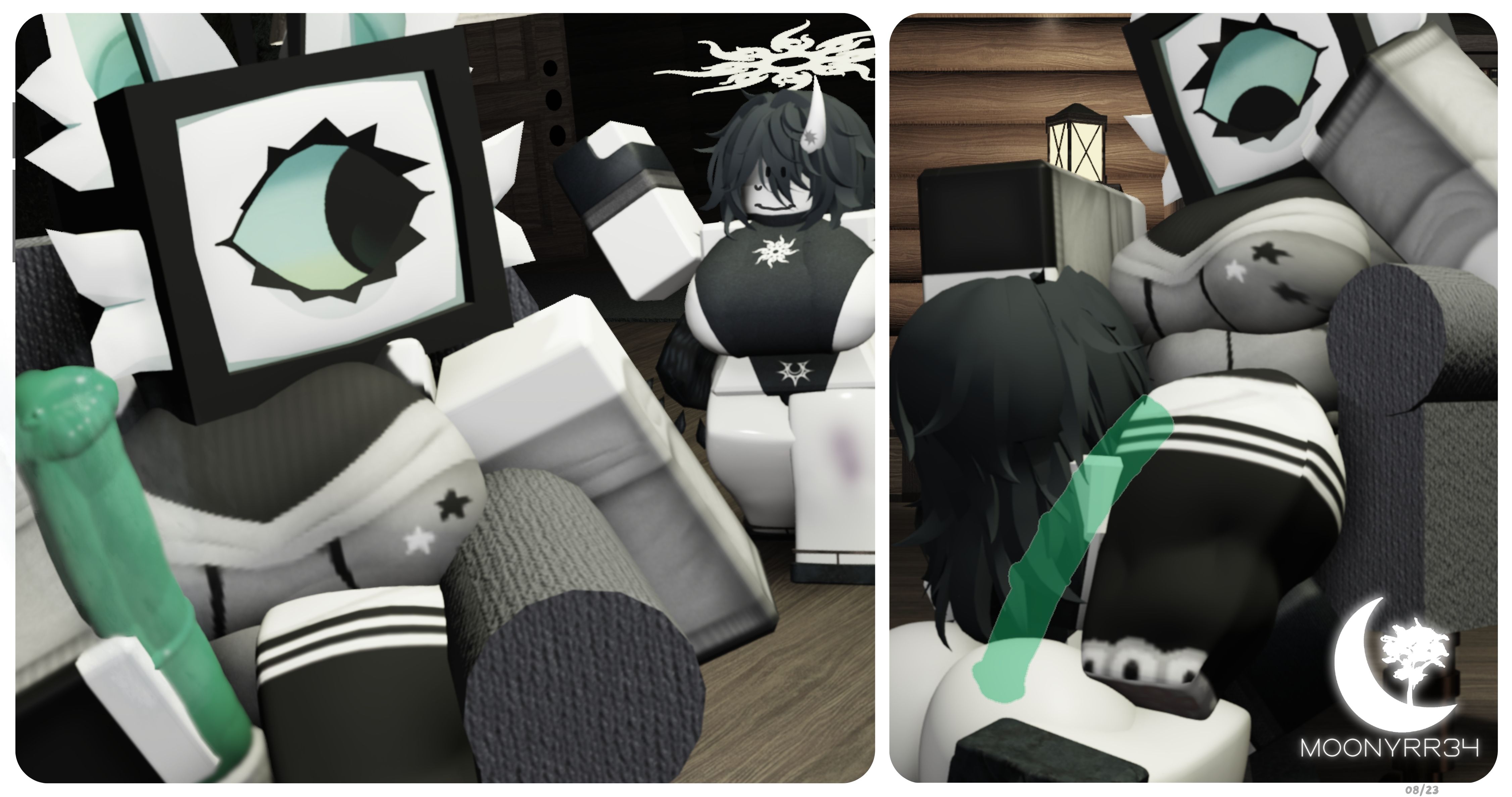 1futa, 1girls, 3d, ass, big ass, big breasts, big penis, breasts, character request, commission, deepthroat, female, forsaken (roblox), futa on female, futanari, horsecock, horsecock futa, intersex, moonyrr34, penis, roblox, roblox game, robloxian, rule 63, screen face, tagme, two time
