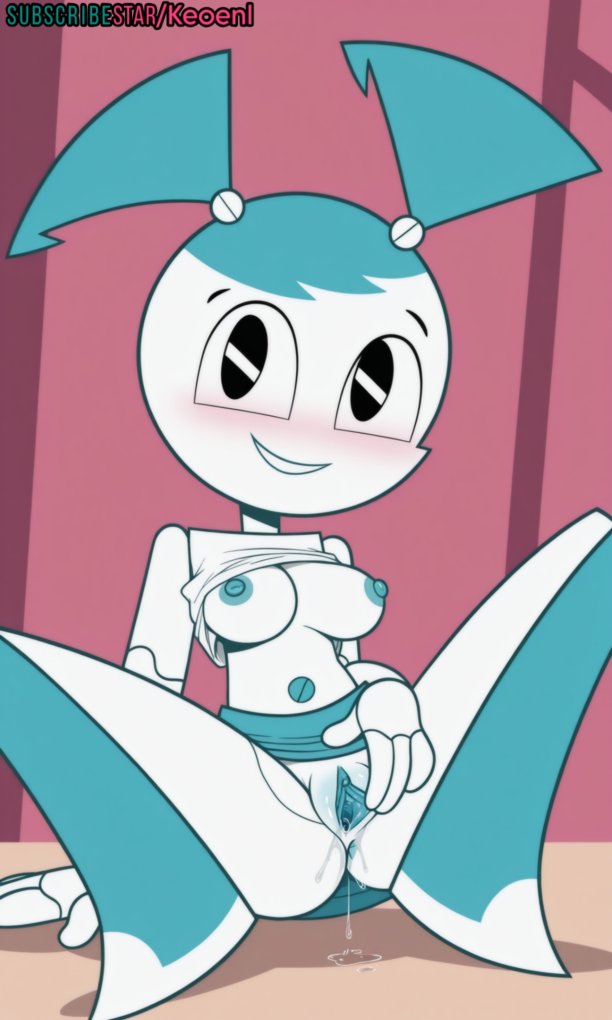 1girls, accurate art style, ai generated, anus, bed, bedroom, big breasts, black eyes, blue body, blue hair, blush, breasts, female, female only, grabbing legs, happy, happy sex, hi res, highres, jenny wakeman, keoenl, looking at another, looking at viewer, medium breasts, my life as a teenage robot, naked, nickelodeon, nicktoons, nipples, nude, nude female, open legs, orgasm, pussy, pussy juice, robot, robot girl, robot humanoid, shirt, shirt lift, skinny, skinny female, skirt, skirt lift, solo, solo female, spread legs, spread pussy, spreading, squirting, subscribestar, teenage female, teenager, thick thighs, topless, topless female, vaginal fluids, wet, wet pussy, white body, wide hips, xj-9