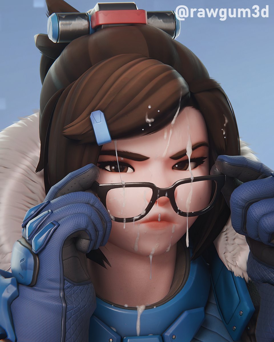 1girls, 3d, 3d model, 3d render, angry, angry face, asian, asian female, cum, cum in hair, cum on face, cum on glasses, facial, looking at viewer, mei (overwatch), overwatch, overwatch 2, rawgum, solo, solo female, upset