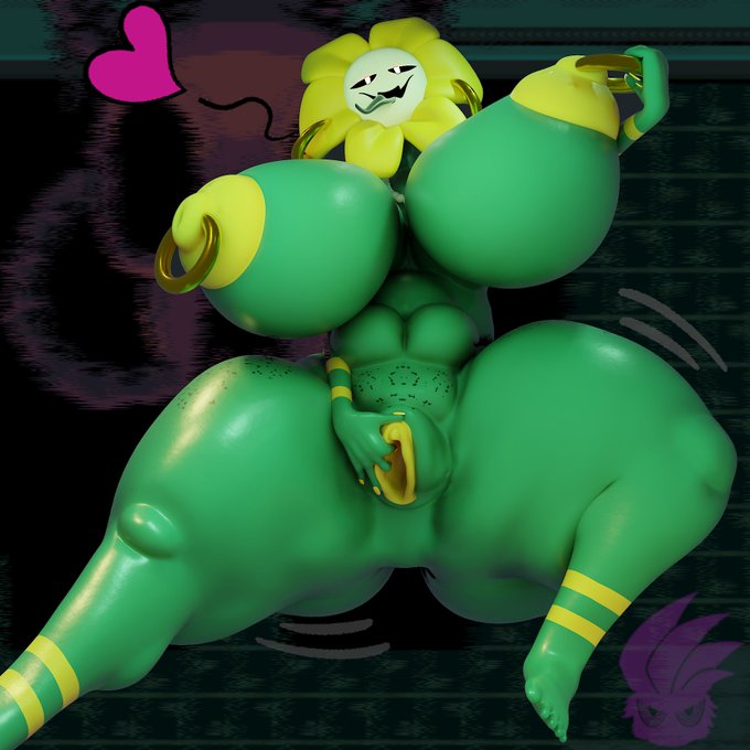 ass_bigger_than_head big_ass big_breasts breasts_bigger_than_head flower flower_girl flowey flowey_(undertale) flowey_the_flower flowey_with_a_body jaeblorocks lewdender looking_at_viewer masturbating masturbation nipple_piercing nude nude_female pierced_nipples piercing piercings plant plant_girl plant_humanoid playing_with_breasts playing_with_nipple playing_with_pussy rule_63 tongue tongue_out undertale undertale_(series) voluptuous voluptuous_body voluptuous_female yellow_nipples