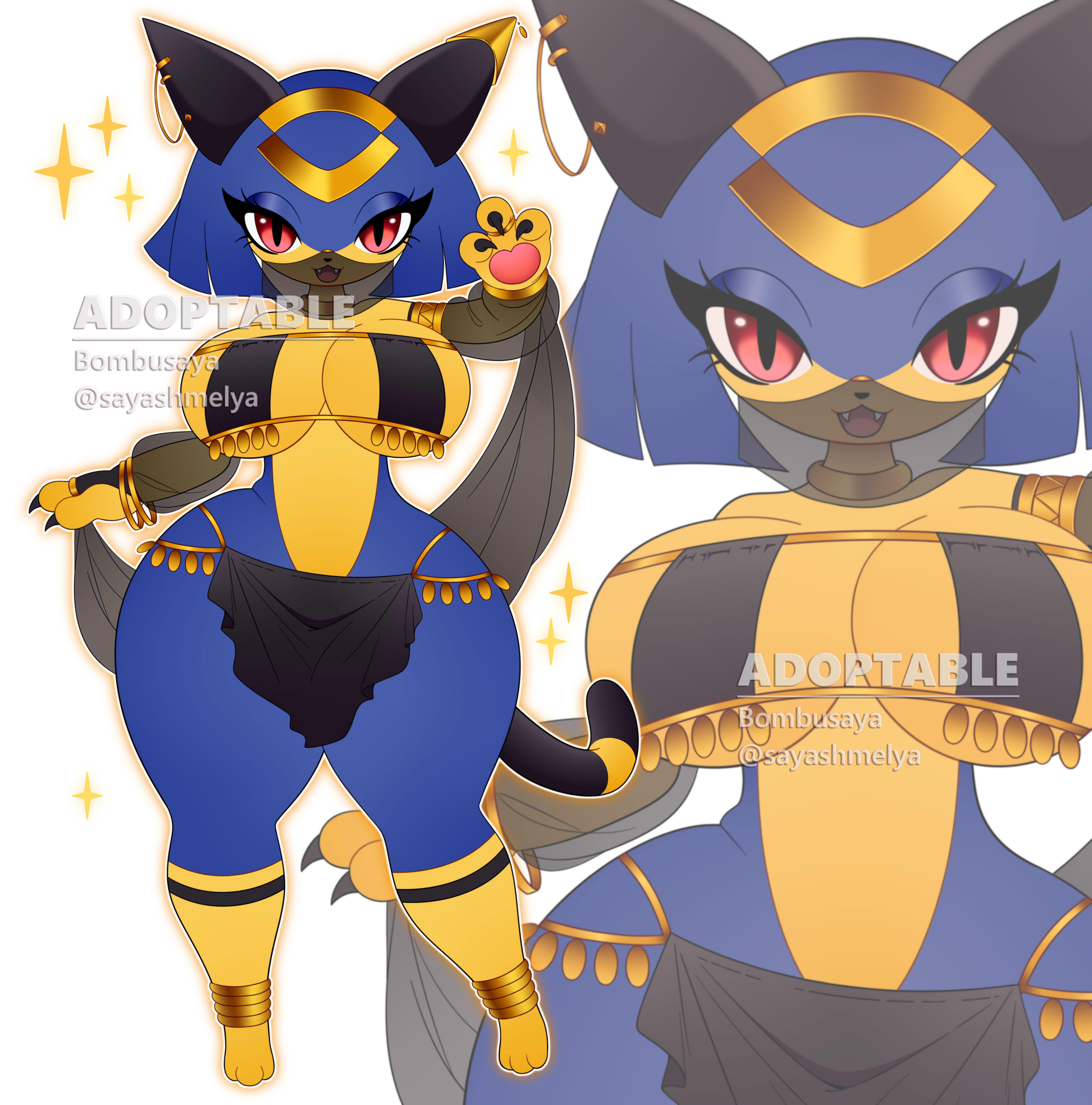 1girls, 2026, anthro, bombusaya, cat ears, cat girl, cat tail, catgirl, digital drawing (artwork), domestic cat, palworld, sekhmet (pal), sfw, shortstack