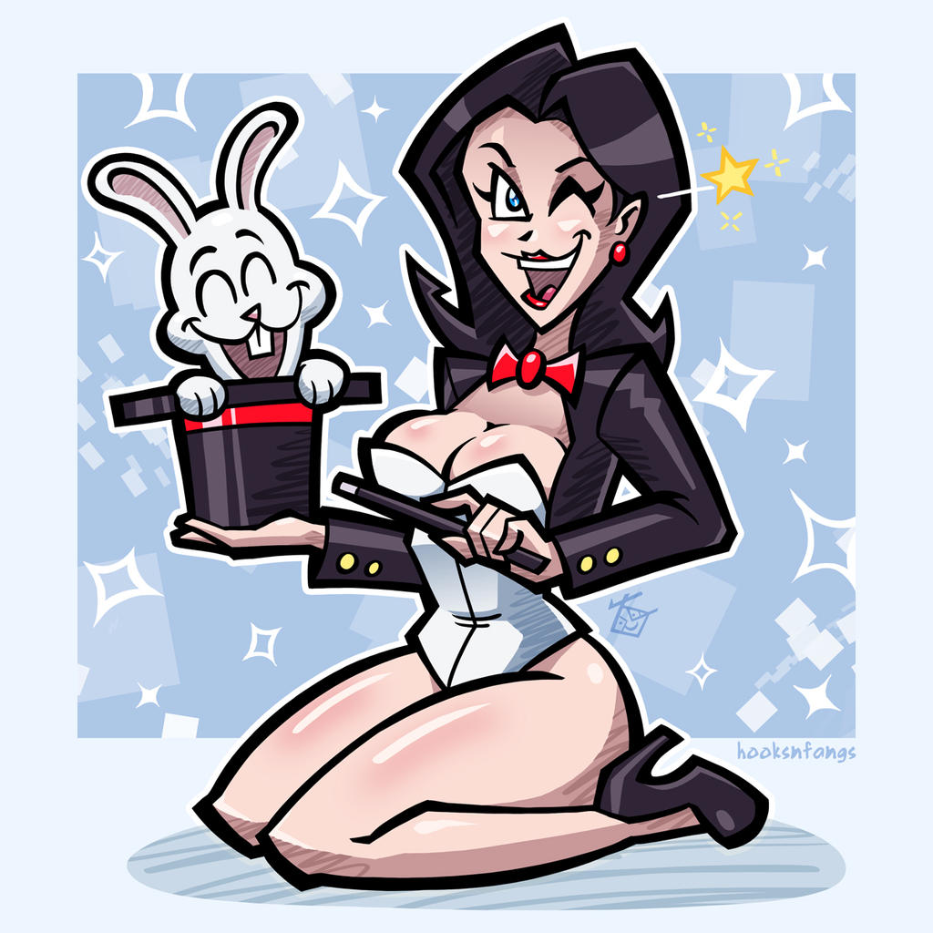 1girls bare_legs bare_thighs black_hair blue_eyes breasts cleavage corset dc hooksnfangs leotard long_hair pinup red_lipstick smooth_skin tagme thick_thighs thighs wink zatanna zatanna_zatara