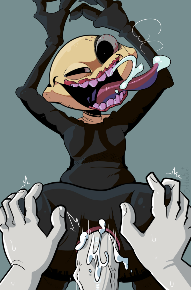 2 fingers, 2021, 5 fingers, anal, anal sex, anus, ass, ass grab, bent over, big eyes, black body, black butt, black eyes, black skin, bodily fluids, body horror, butt grab, claws, close-up, cum, cum in ass, cum inside, cum on anus, cum on ass, cum on butt, cum on penis, demon, drooling, duo, erection, fingers, first person view, food, food creature, food humanoid, for a head, friday night funkin, from behind position, fruit, gay, genital fluids, genitals, grey background, grey body, grey penis, grey skin, gums, hand on ass, hand on butt, humanoid, lemon, lemon demon, long tongue, looking at viewer, looking back, male, male only, male penetrated, male penetrating, male penetrating humanoid, male penetrating male, male/male, monster, monster (friday night funkin), narrowed eyes, not furry, nude, object head, oddbuffet, open mouth, orgasm, penetration, penis, pink anus, plant, presenting, presenting anus, presenting hindquarters, presenting penis, raised arm, red tongue, saliva, saliva on tongue, saliva string, sex, sharp claws, simple background, smile, spread ass, spread butt, spreading, squint, standing, standing sex, sweat, teeth, tongue, tongue out, vein, veiny penis, video games