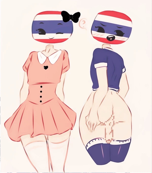 1boy balls bowtie censored_penis clothed clothing cock-tail countryhumans femboy flag flawsy fully_clothed girly humanoid humanoid_penis looking_back male male_only pale_skin partially_clothed penis shirt standing stockings thai_flag thailand thailand_(countryhumans) thighhighs trap tutu yaoi