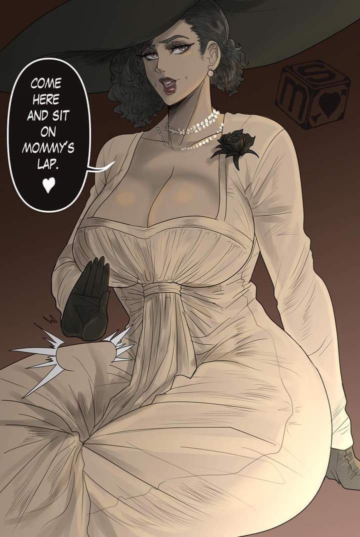 alcina dimitrescu, ass, breasts, female, female only, fully clothed, goth, goth girl, gothic, huge ass, huge breasts, larger female, milf, mommy kink, resident evil, resident evil 8: village, sekushimagik, size difference, solo, solo female, tagme, thick thighs, thighs, women