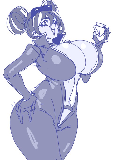 1girls, 2026, barely contained breasts, bathsalts1, belly, big breasts, bodysuit, busty, busty female, curvy female, diamond, female, goddess of victory: nikke, hair bun, hand on hip, latex clothing, midriff, open bodysuit, open clothes, quency (escape queen) (nikke), quency (nikke), shiny, shiny clothes, skin tight, smug face, thick body, thick thighs, tight clothes, tight clothing, unzipped, unzipped bodysuit, wide hips