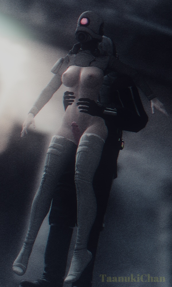 1boy, 1girls, 3d, armor, big breasts, big penis, breasts, civil protection (half-life series), combine (half-life series), combine assassin (half-life series), erect penis, erection, female, gas mask, glowing eyes, half-life (series), half-life 2, human, human female, human male, human only, leggings, male, mask, masked, masked female, nipples, penis, pmg, sex, straight, tanukichan, twitter username