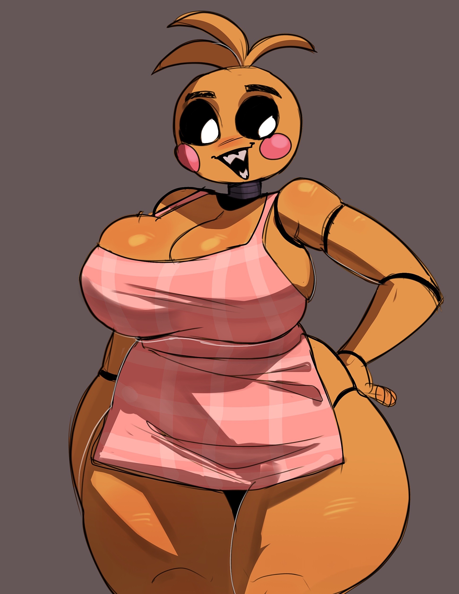 1girls, animatronic, animatronic female, apron, apron only, artiah669, big breasts, big thighs, breasts, breasts bigger than head, breasts out, bubble ass, busty, busty female, chicken, chicken girl, curvaceous, curvy, curvy body, curvy female, curvy figure, curvy hips, enormous breasts, female, female only, five nights at freddy's, five nights at freddy's 2, fleshpie669, giant breasts, gigantic breasts, high resolution, highres, hourglass figure, hourglass figured female, huge ass, huge breasts, huge thighs, large breasts, massive breasts, massive thighs, robot, robot girl, scottgames, solo, thick legs, thick thighs, thunder thighs, thunderthighs, tits bigger than head, tits out, toy chica (fnaf), toy chica (love taste), wide hips, wide thighs