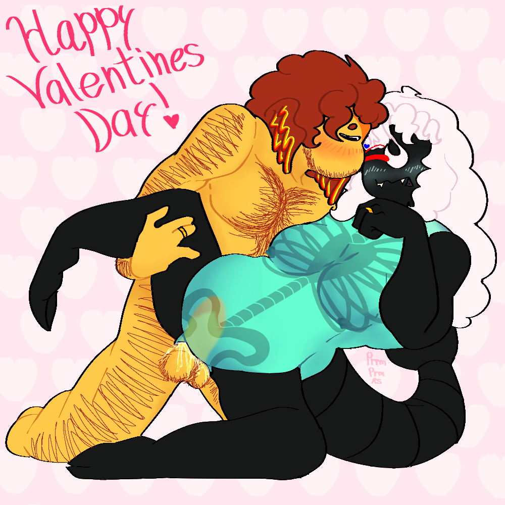 1x1x1x1 1x1x1x1_(forsaken) black_body blush brown_hair forsaken_(roblox) green_body in_love male/female married_couple pregnant pregnant_sex prrmaprmrse shedletsky shedletsky_(forsaken) tagme vaginal_penetration valentine's_day white_hair wings_on_head yellow_skin