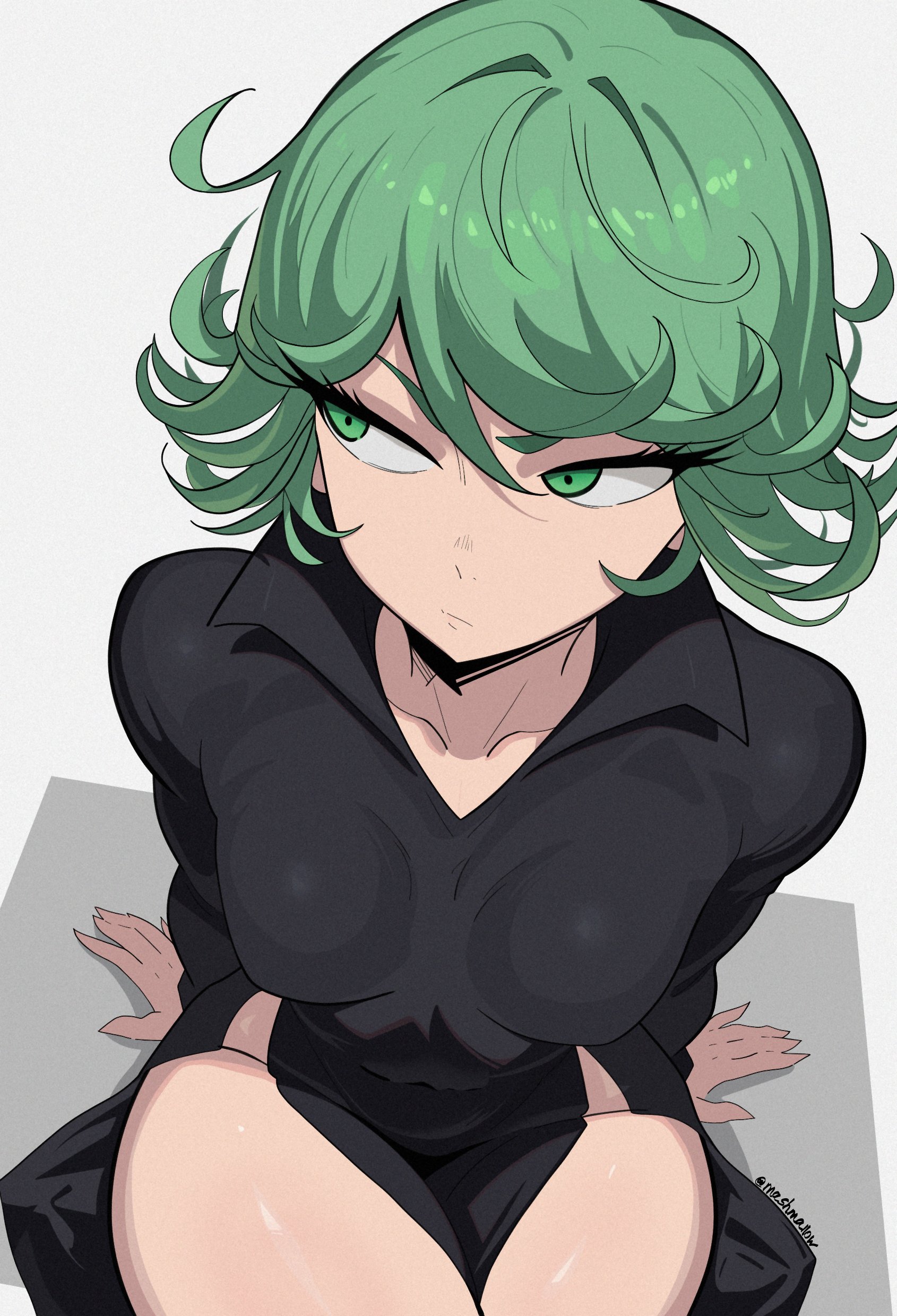 2025, breasts, cute, female, friedmashmallow, one-punch man, tatsumaki