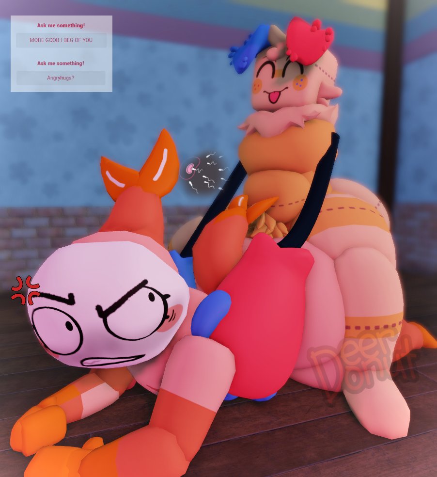 2026 2boys 3d 3d_(artwork) 3d_animation 3d_model ambiguous_penetration angry anthro anthro_on_anthro anthro_penetrated ask_blog big_hands blushcrunch_studio closed_eyes dandy's_world deerdonut femboy freckles freckles_on_face gay goob_(dandy's_world) impregnation male male/male male_pregnancy ovum roblox roblox_game sex sex_on_floor shrimpo_(dandy's_world) sperm sperm_cell sperm_meets_ovum teeth_clenched tongue_out twitter_link