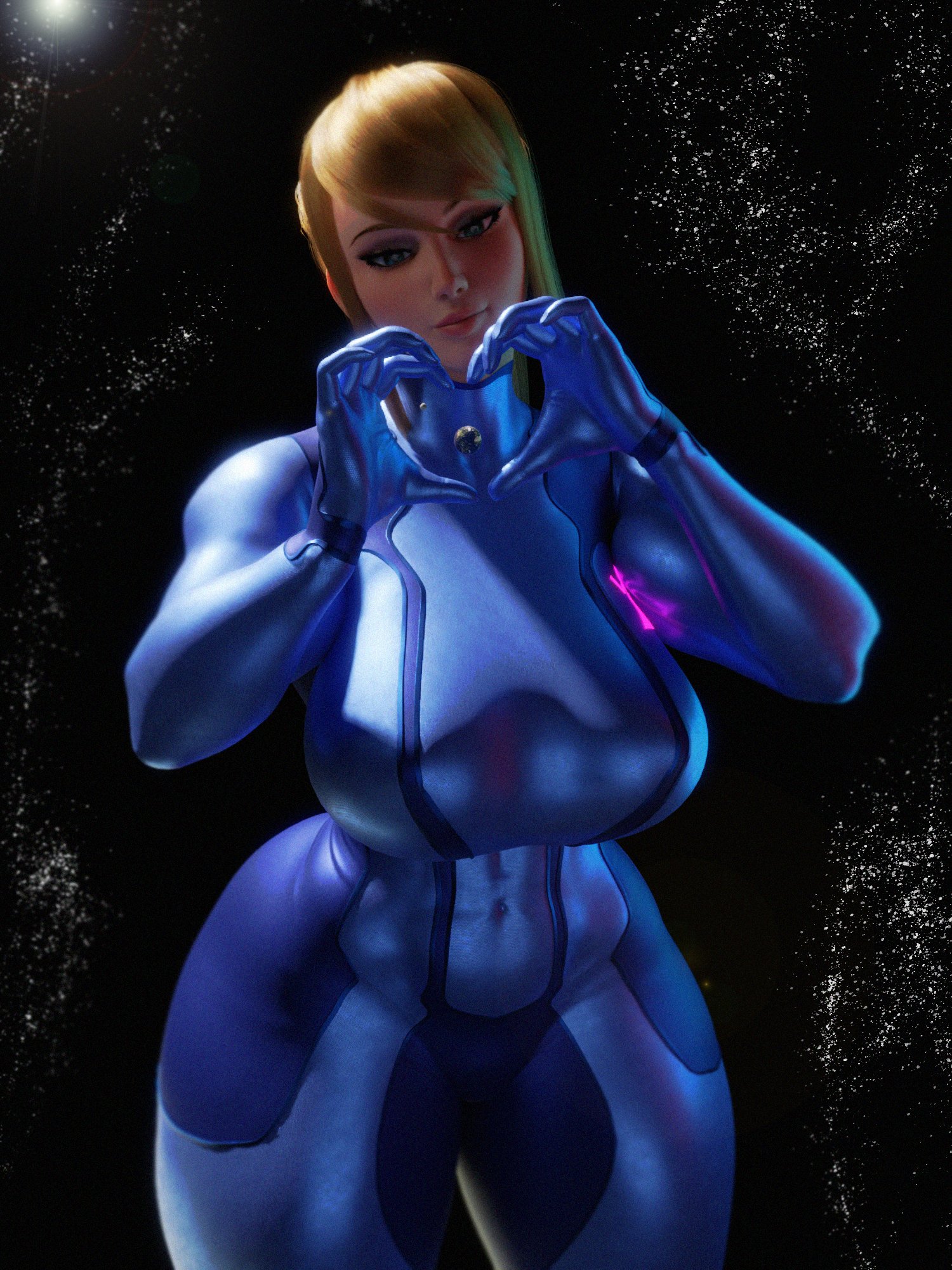 -l, 1girls, 3d, 3d (artwork), alien, alien girl, alien humanoid, big breasts, blonde female, blonde hair, blonde-haired female, blue eyes, blue eyes female, breasts, dc, dc comics, earth, female, female focus, female only, giantess, giga giantess, girl, huckleberry8181, huge boobs, huge breasts, light skin, light-skinned female, looking at viewer, macro, macro female, mature, mature female, medium hair, metroid, nintendo, planet, planetary macro, power girl (cosplay), samus aran, scrag boy (model), scrag samus, skin tight, skin tight outfit, skin tight suit, solo, solo female, solo focus, space, superman (series), valentine's day, zero suit samus