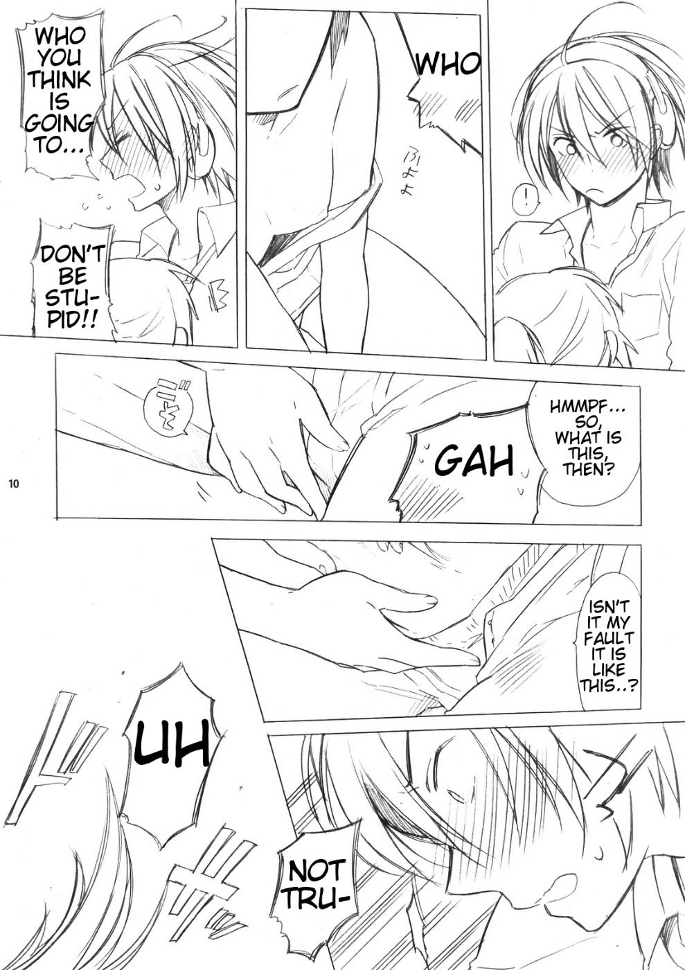 doujin doujinshi flat_chest rule_63 highres kyonko monochrome suzumiya_haruhi suzumiya_haruhi_no_yuuutsu suzumiya_haruhiko suzumiya_haruhiko_no_yuuutsu translated