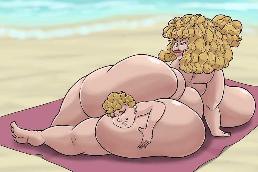 anal anal_vore ass bbw beach big_ass big_breasts big_butt blonde_hair breasts chubby_female faeriedevil fat_ass female hair huge_ass huge_breasts huge_butt human lipstick lying milf mother_and_son nude overweight overweight_female sideboob soft_vore squeeze vore willing willing_vore