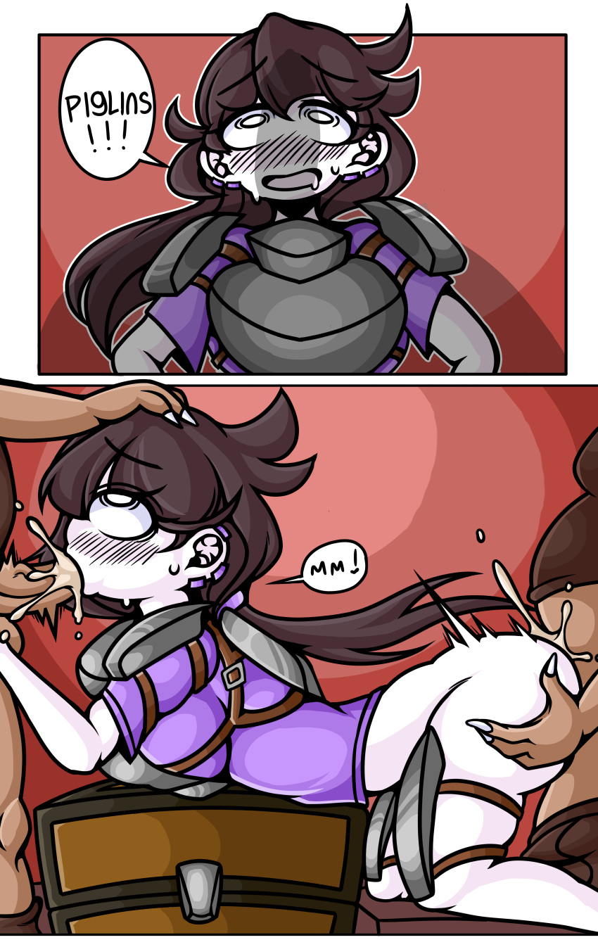 ahoykoi behind blowjob bottomless cum cum_in_mouth double_penetration edit edited fellatio female forced jaiden jaiden_animations koianimations minecraft piglin rape youtube youtuber