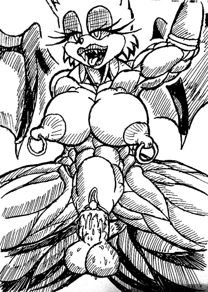 ahe_gao big_breasts big_penis black_and_white bns_arts cum cum_in_pussy cum_inside female male muscle muscular muscular_female rouge_the_bat sex sonic_(series) stomach_bulge t.n. t.n._(artist)