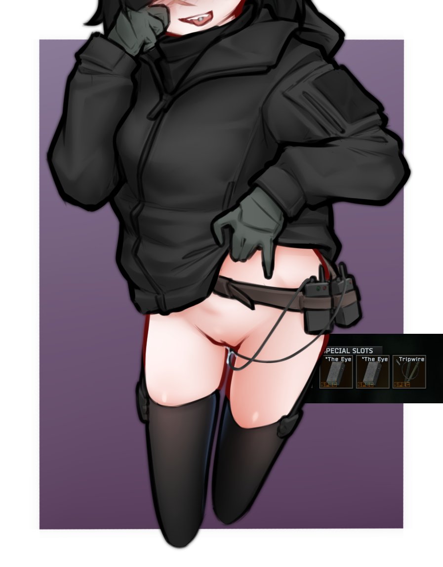 armedshipyard, black clothing, escape from tarkov, vibrator, vibrator in pussy