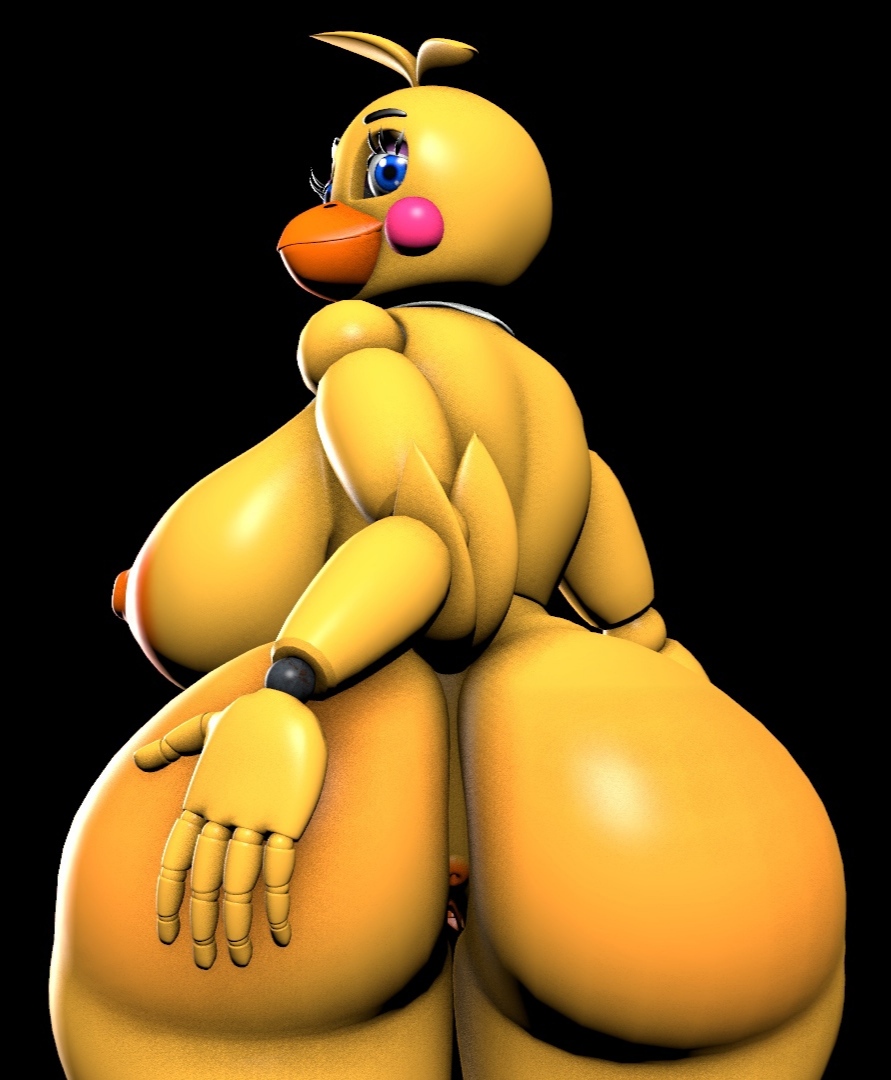 3d, animatronic, anus, ass, beak, big ass, big breasts, breasts, doastydot, female, five nights at freddy's, five nights at freddy's 2, huge toy chica, robot, runaboo chica, solo, spread ass, thick thighs, toy chica (fnaf)