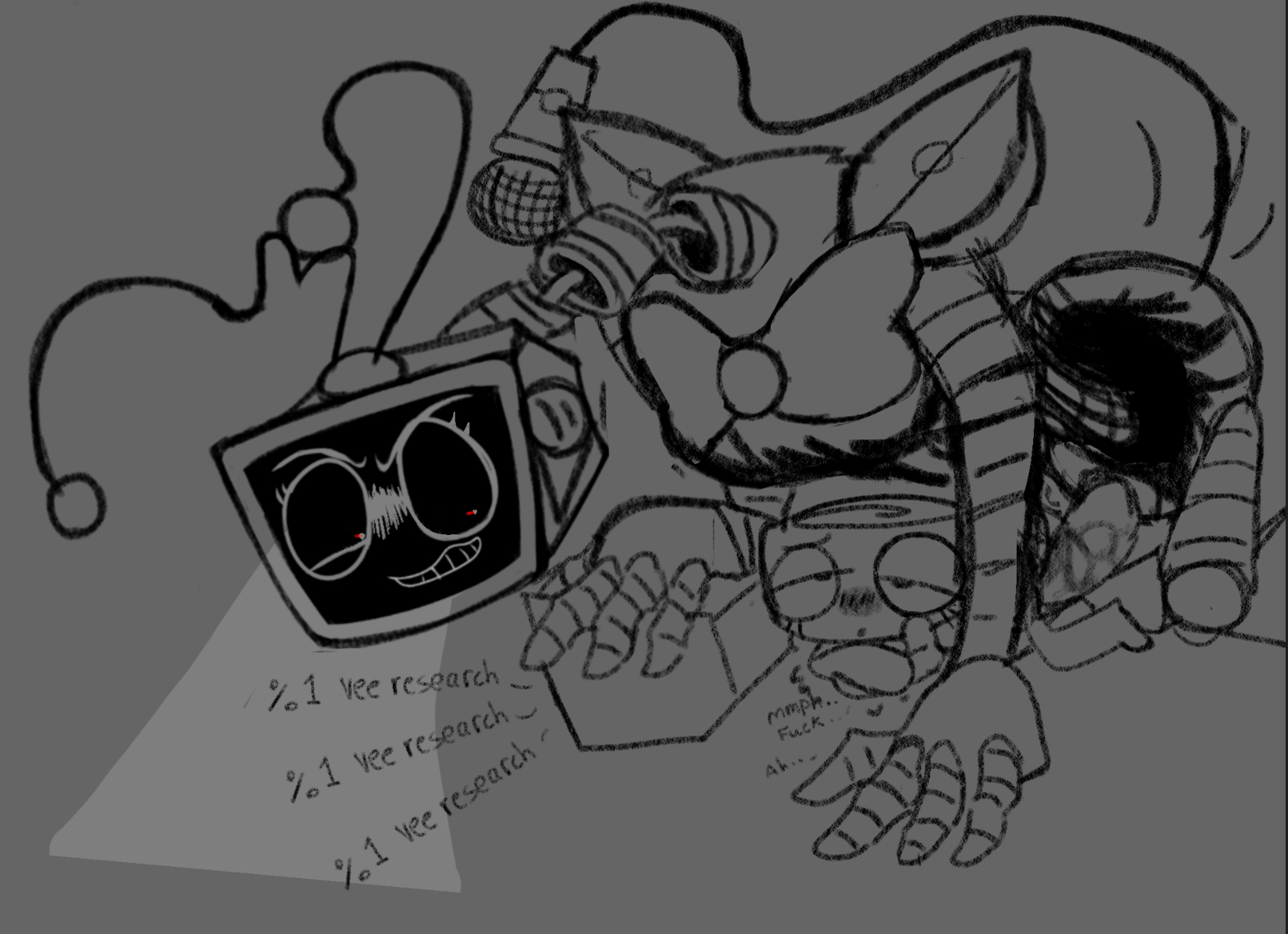 artist request, dandy's world, female, futa on female, futanari, intersex, lesbian sex, moaning in pleasure, penetration, penis, penis in pussy, pussy, shelly (dandy's world), size difference, smirking at partner, twisted vee (dandy's world), vee (dandy's world)