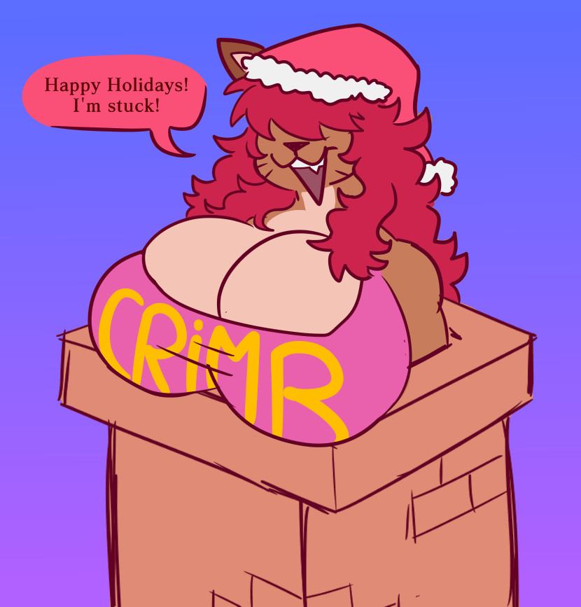 big_breasts breasts christmas cleavage dapper_little_arts female furry huge_breasts tagme