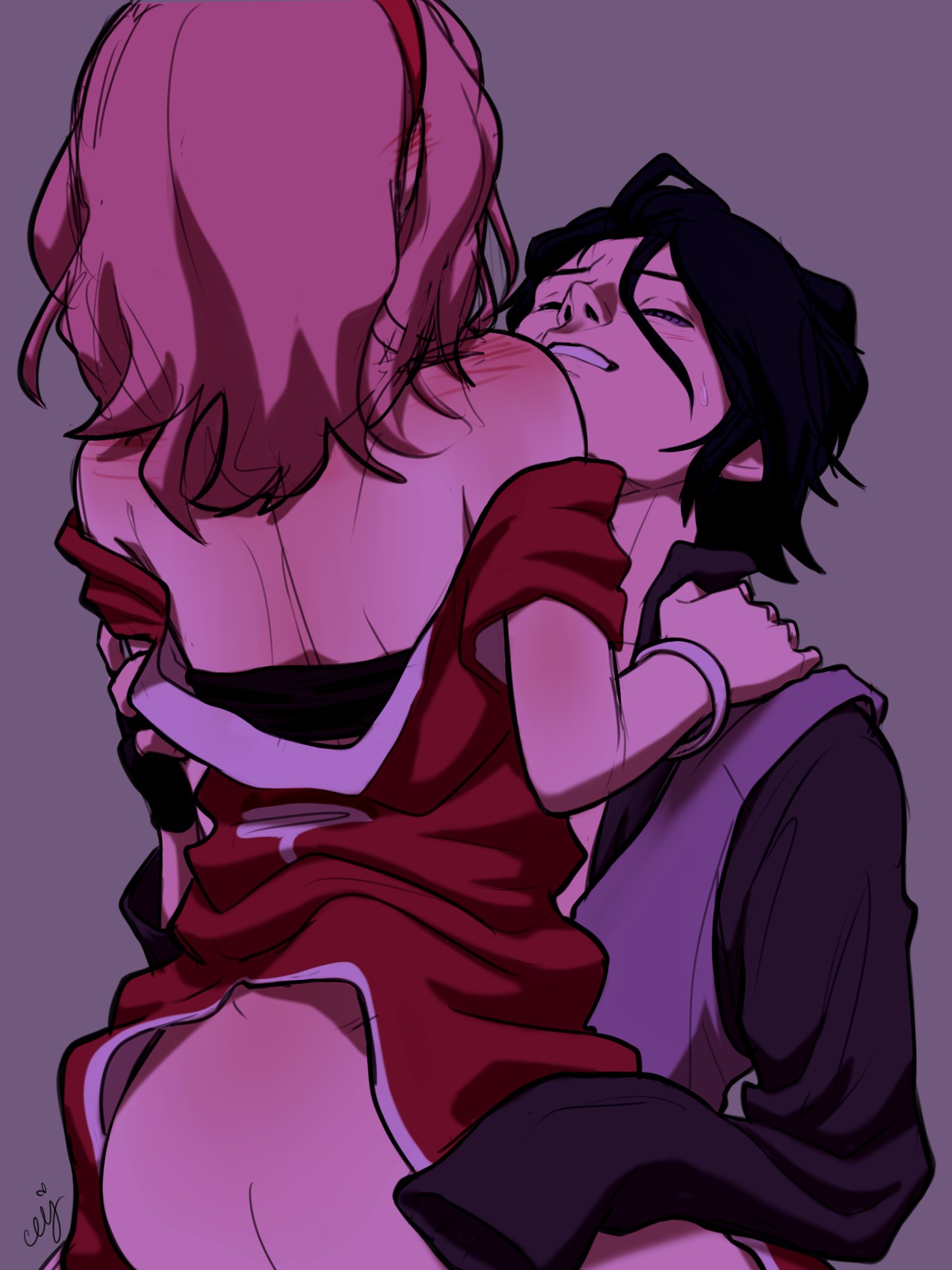 1boy, 1girls, amputated, amputated arm, amputee, back view, bare ass, black hair, boruto: naruto next generations, ceejss, clothed, clothed sex, clothing, cowgirl position, female, hand on shoulder, haruno sakura, human, light skin, light-skinned female, light-skinned male, male, male penetrating, male/female, naruto, naruto (series), pale skin, pale-skinned female, pale-skinned male, pink hair, pussy, riding, sakura haruno, sasuke uchiha, sitting on lap, straight, uchiha sakura, uchiha sasuke, vaginal penetration