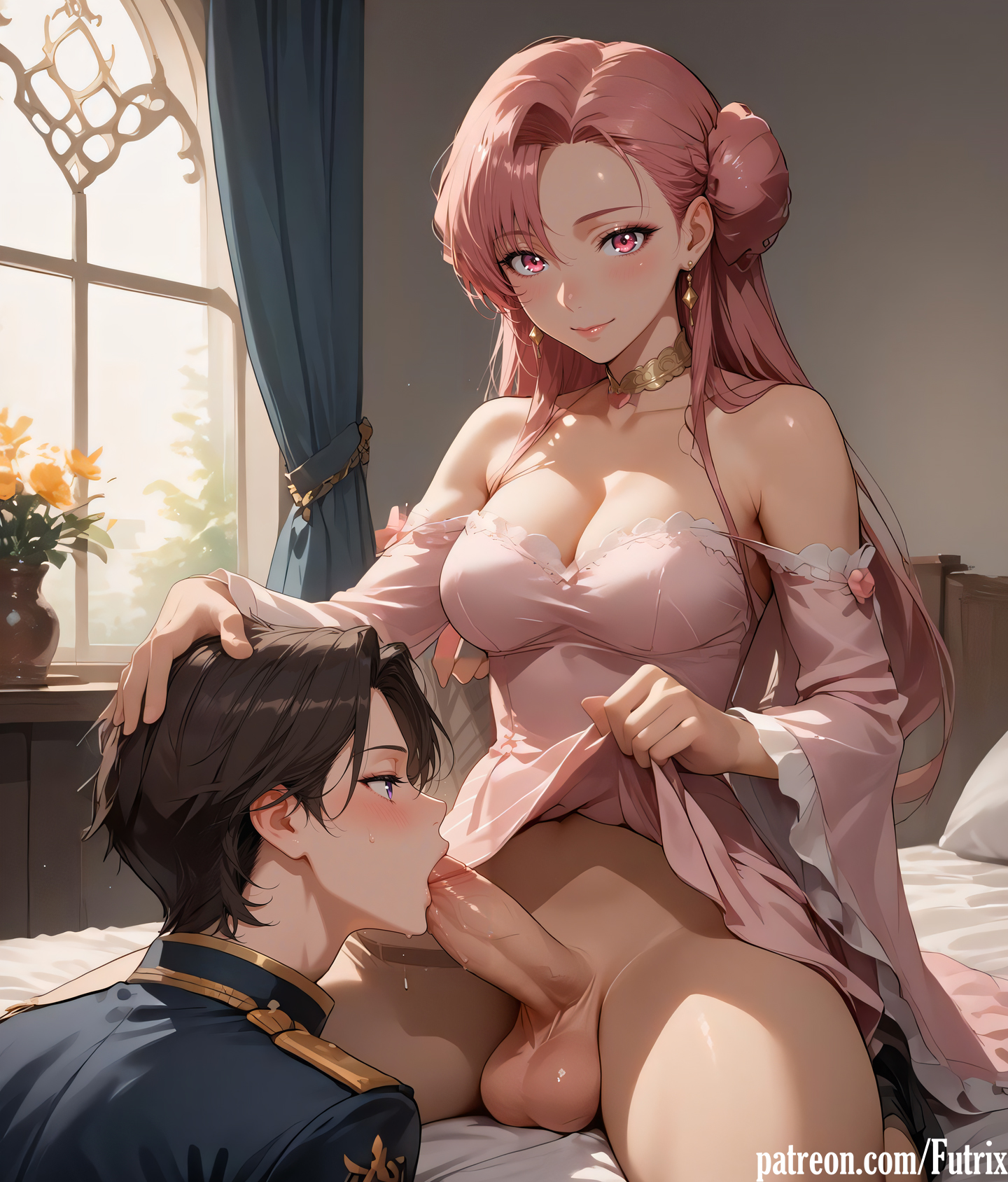 ai generated, big ass, big breasts, big dick, blowjob, code geass, deepthroat, dick, dickgirl, dominant futa, erection, euphemia li britannia, feet, futa on male, futadom, futanari, futrix, gay, hi res, highres, male, naked, nude, sissy, thick ass, thick thighs