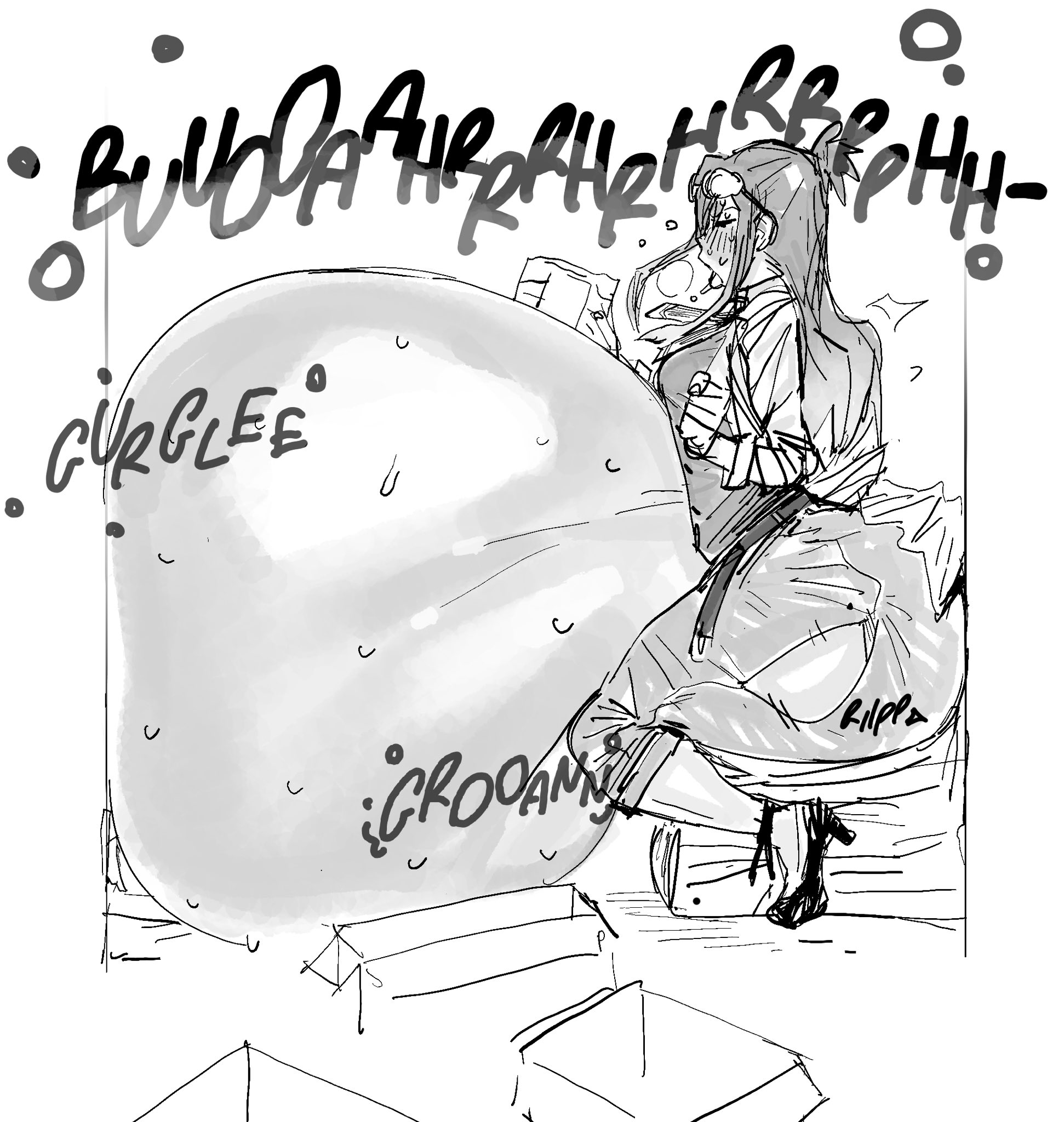 ass, belch, belching, big ass, big belly, burp, burp fetish, burping, ema skye, female, gurgling, gyakuten saiban, huge belly, hyper belly, stuffed belly, tagme, thefortniteceo (artist), weight gain