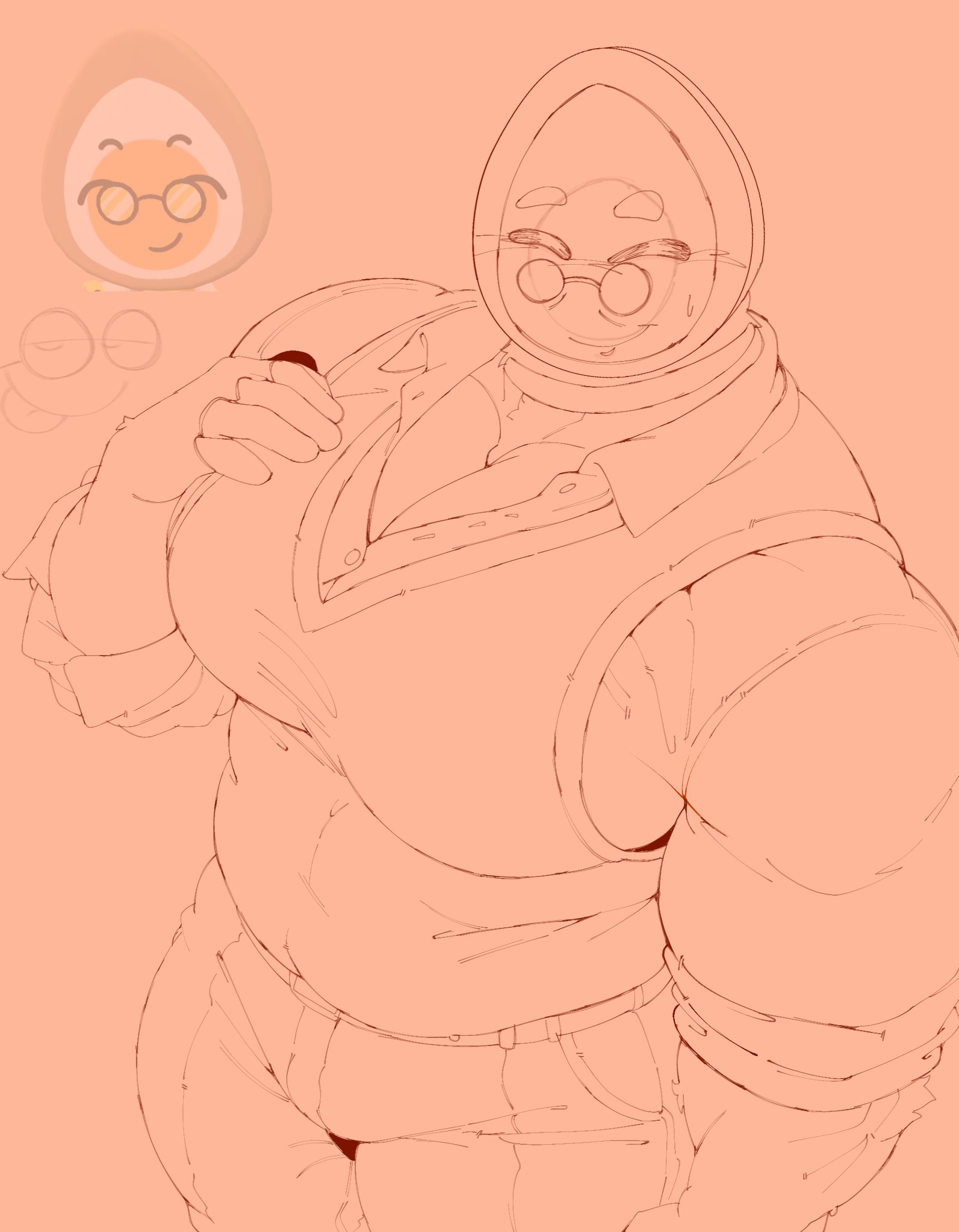 bara, dandy's world, dandys world, eggson (dandy's world), gilf, male, male only, muscles, oatbred, old man, older male, roblox