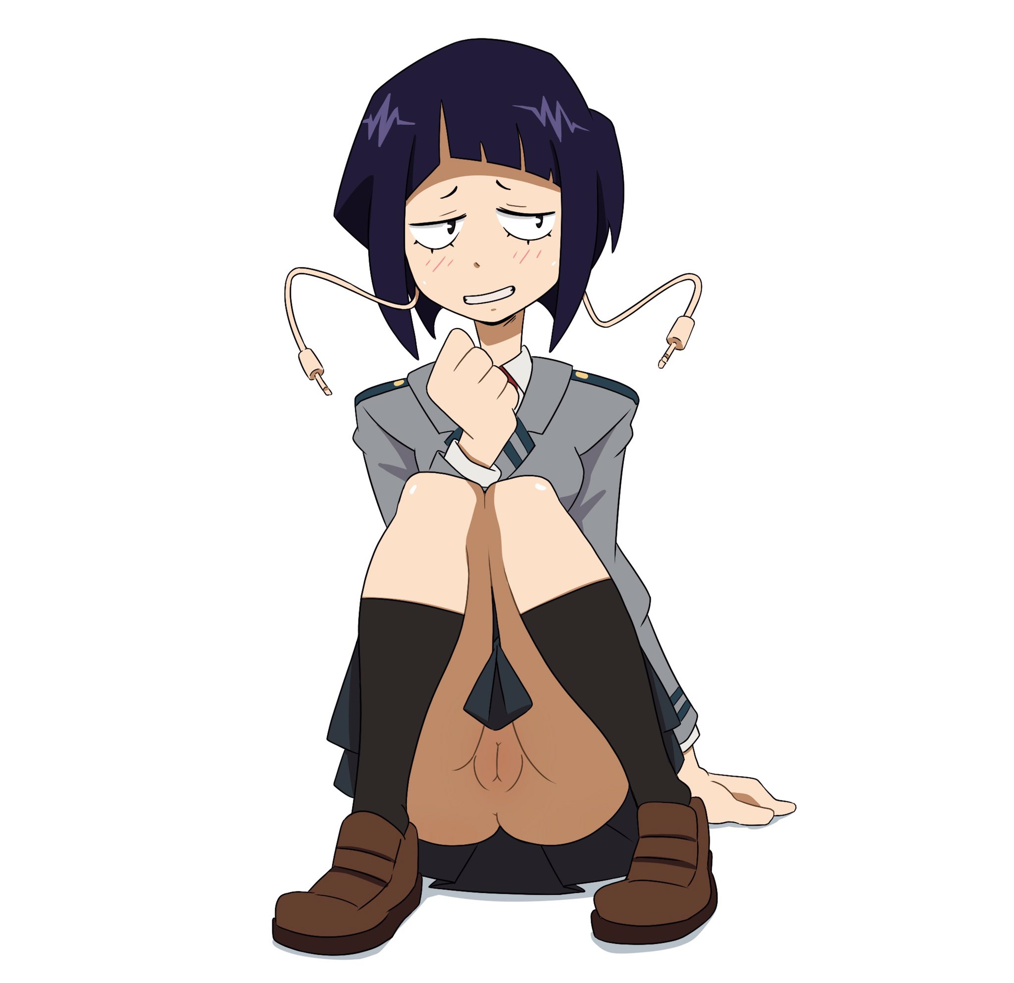 ass, female, innie pussy, kyoka jiro, my hero academia, pussy, thrumbo, upskirt