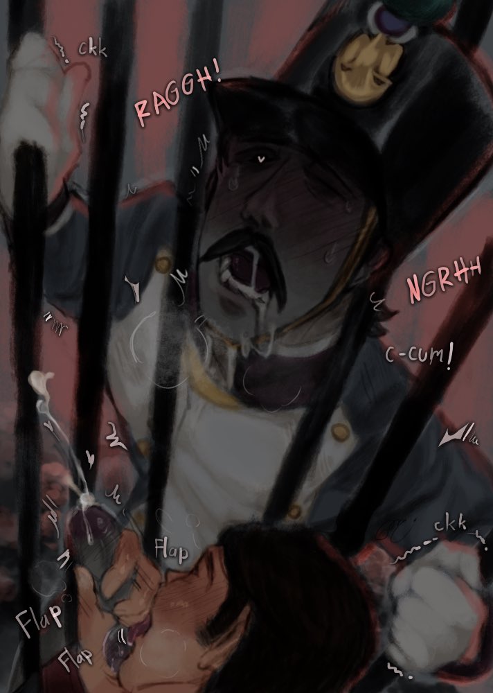 2boys, fropopipo, gay, guts and blackpowder, jean (guts and blackpowder), male only, penis lick, yaoi, zombie