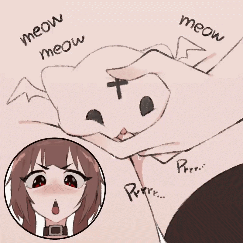 fingering, gurumo, kitty, kono subarashii sekai ni shukufuku wo!, megumin, pussy