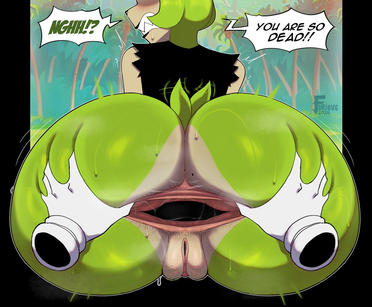 1girls, annoyed expression, annoyed female, anus, anus focus, artist logo, artist signature, ass, ass bigger than head, ass focus, ass grab, asshole, black lips, black nose, dat ass, dialogue, dialogue bubble, female, flustered female, forced groping, forest background, fur, furry, furry female, furry only, gaping, gaping anus, gaping ass, gloves, green skin, groping ass, growl, hairy, hairy anus, hairy butthole, hairy pussy, hourglass figure, hourglass figured female, huge ass, i want her to sit on my face while i eat her out, lustburnsfire, palm tree, pubic hair, pubic stubble, pussy, ripped shirt, shark teeth, sharp teeth, sonic (series), sonic the hedgehog (comics), sonic the hedgehog (idw), sonic the hedgehog (series), spread anus, spreading, spreading anus, spreading ass, spreading ass cheeks, spreading butt cheeks, spreading butthole, spreading cheeks, steamy anus, steamy ass, stretched anus, stretching anus, surge the tenrec, sweating, sweaty, sweaty ass, tail, tail wagging, tempting, tempting viewer, vagina, voluptuous, voluptuous body, voluptuous female, waging tail, zrfurious