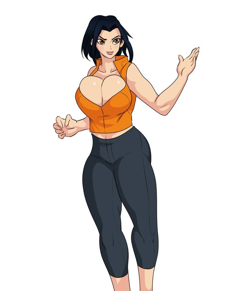 1girls aged_up alternate_version_available asian bare_shoulders beige_skin big_breasts black_hair breasts brown_eyes bursting_breasts busty cleavage dark_hair female female_focus female_only fully_clothed hips hourglass_figure huge_breasts human human_only jackie_chan_adventures jade_chan jay-marvel large_breasts long_hair plain_background smile solo solo_focus voluptuous white_background