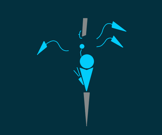 abstract, abstract art, animated, ass, ass bigger than head, ass bigger than torso, ass expansion, ass focus, ass growth, blue background, blue body, bouncing ass, gun, hyper ass, mindflayer (ultrakill), minimalist, shocked, shocked expression, smooth animation, solo, tagme, theskuttlr, ultrakill