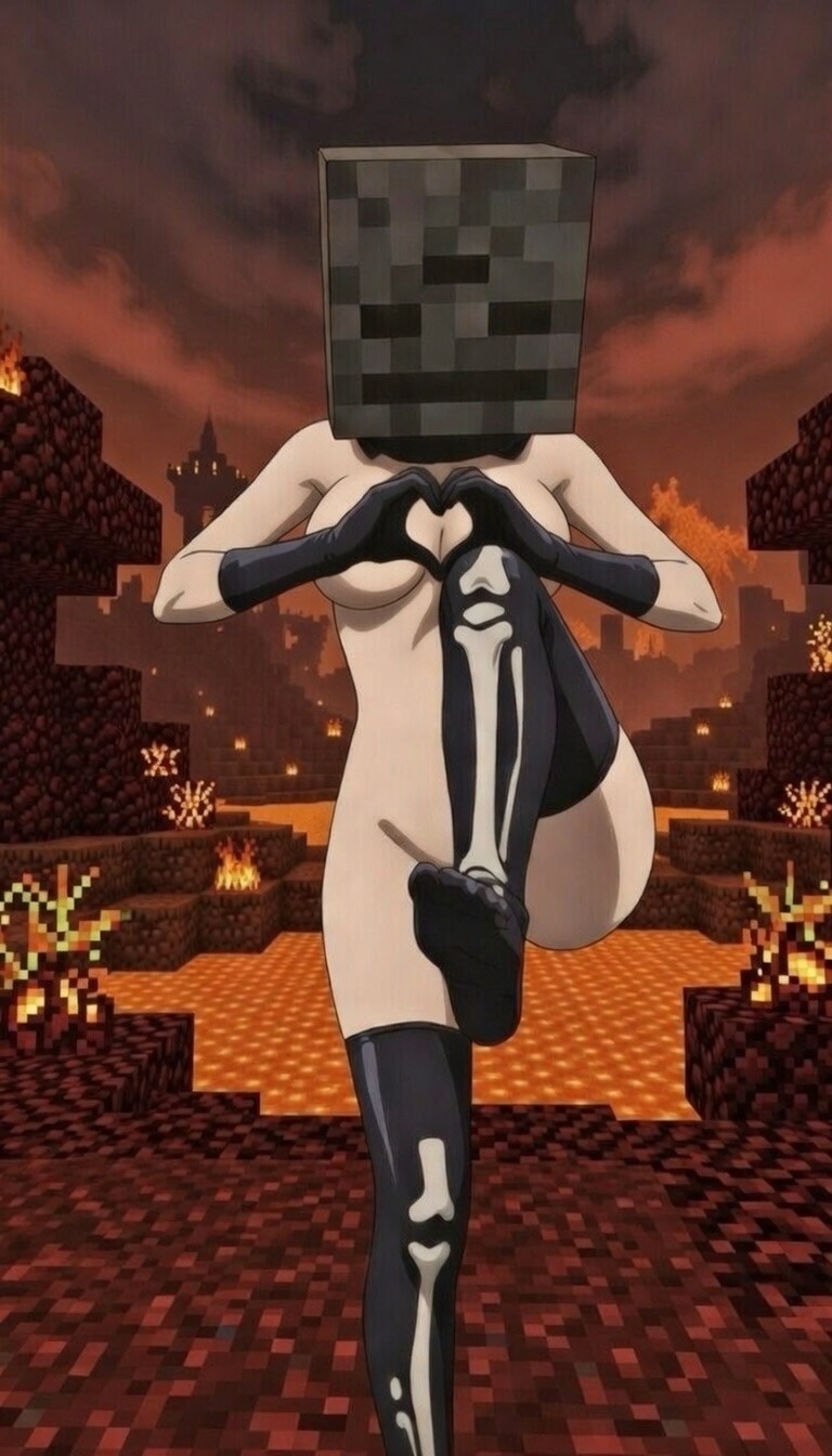 Wither Skeleton (Minecraft) Rule 34 Image
