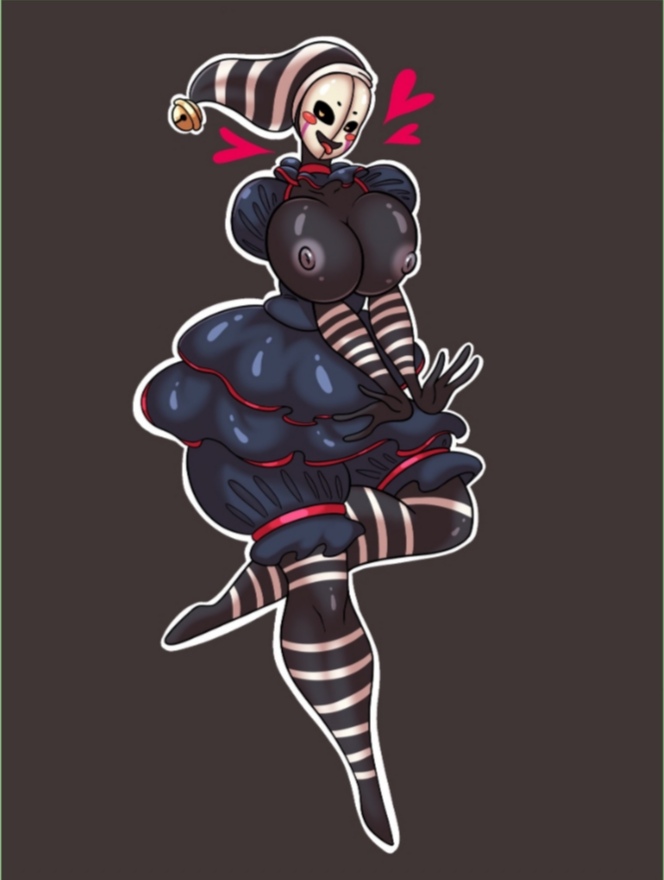 ass, big ass, big breasts, breasts, breasts out, dress, female, five nights at freddy's, five nights at freddy's 2, marionette (fnaf), puppet (fnaf), security puppet (fnaf), solo