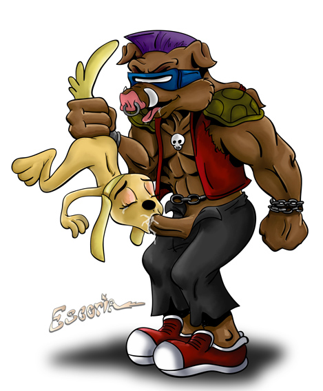 anthro anthro_only bebop brandy_&_mr_whiskers brandy_harrington canine disney disney_channel dog escoria female fur furry male mammal penis rape straight teenage_mutant_ninja_turtles toon_disney