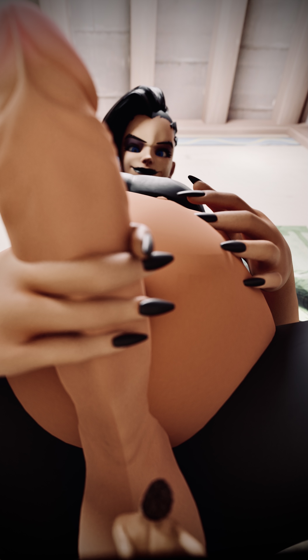 1boy 1futa 3d balls belly big_belly bimbo blizzard_entertainment breasts dark-skinned_futanari dark_skin erection futa_giantess futa_on_male futanari giant_futanari giantess hand_on_belly huge_butt latina macro macro/micro macro_futa male mar_sombra micro micro_male micro_on_macro micro_under_balls mole navel overwatch overwatch_2 penis purple_eyes shaved_side side_shave size_difference smile sombra sombrasnack submissive_pov thick_ass thick_thighs thighs vore