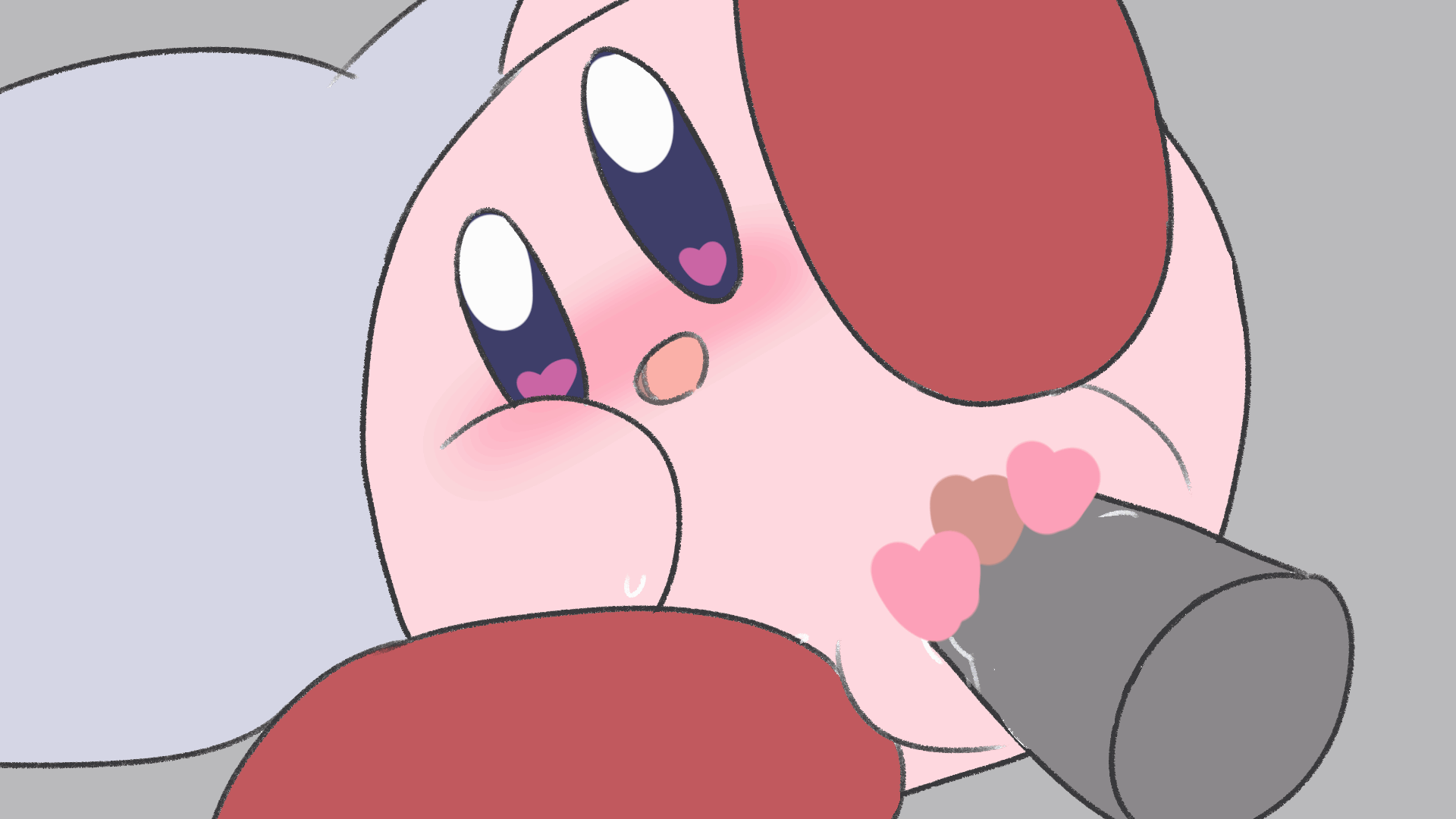 <3 eyes, 16:9, animated, censored, female, genitals, heart, hi res, kirby, kirby (series), male, nintendo, open mouth, penetration, penis, poi (artist), pussy, short playtime, star, vaginal penetration, video games, waddling head, widescreen
